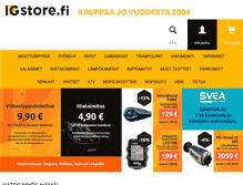 Tablet Screenshot of igstore.fi